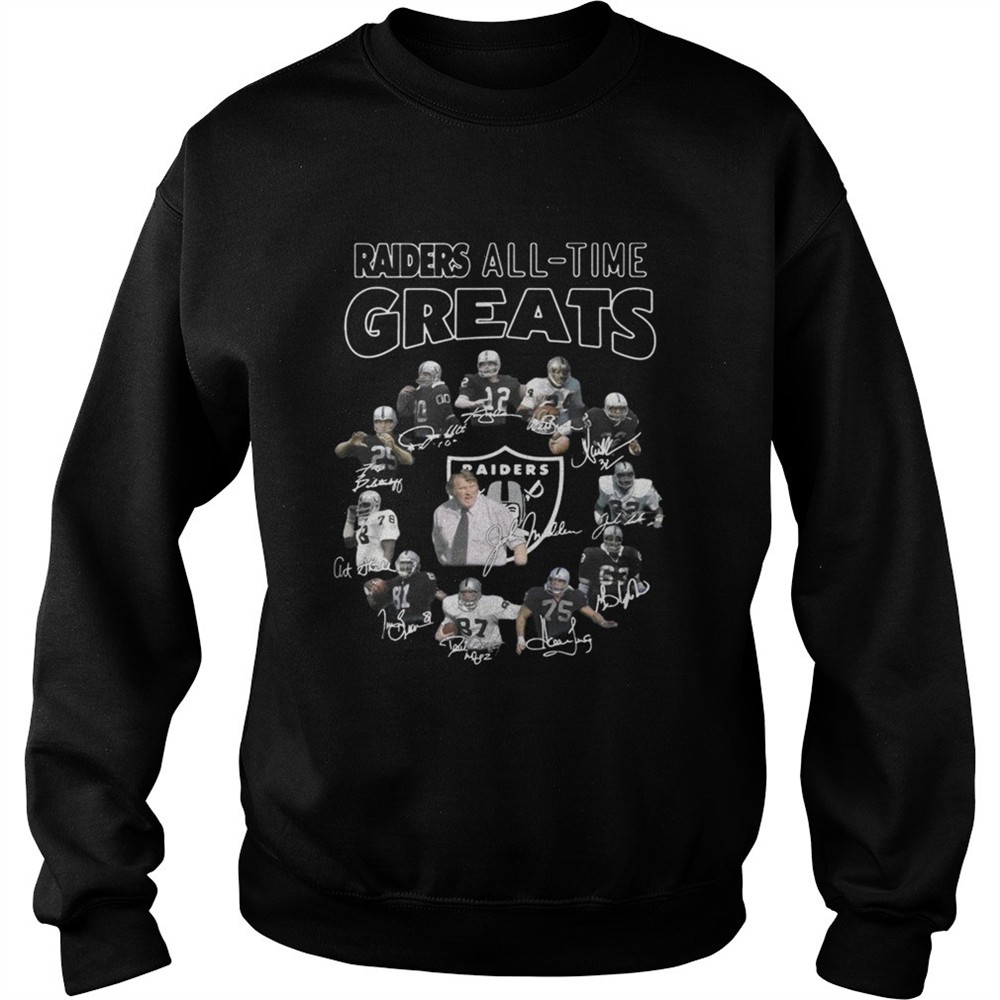 Oakland Raiders Players All Time Greats Signatures shirt