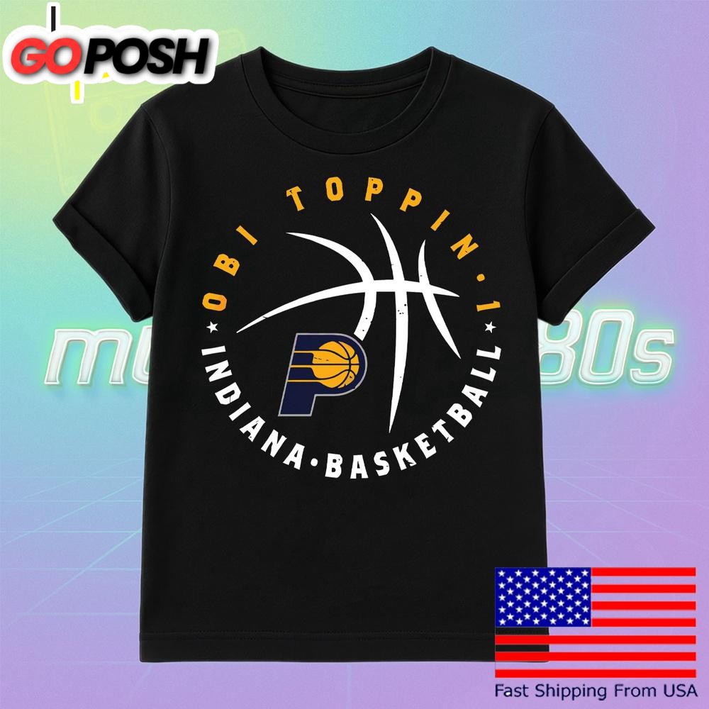 Obi Toppin Indiana Pacers Basketball Player Ball T Shirt