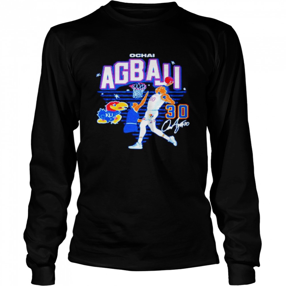 ochai-agbaji-kansas-jayhawks-caricature-dunk-shirt-9o2x94k5 Ochai Agbaji Kansas Jayhawks Caricature Dunk Shirt
