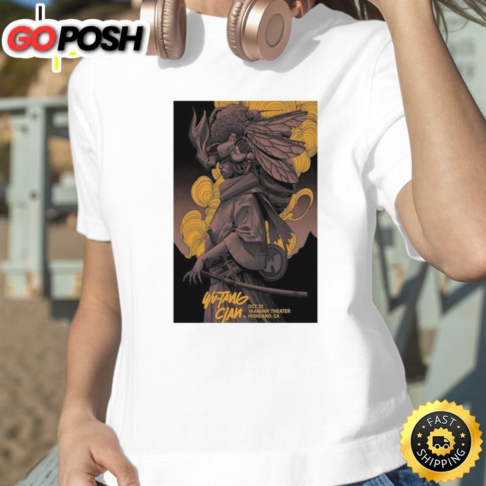 October 22 Highland Ca Wu Tang Clan Yaamava Theater Poster Shirts
