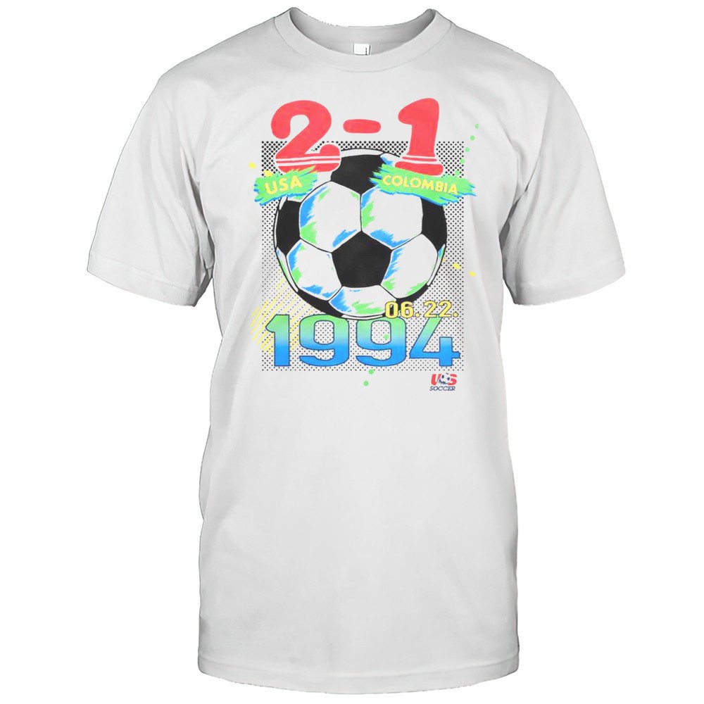 official-2-1-usa-vs-colombia-6221994-t-shirt-384su9cq Official 2-1 USA Vs Colombia 6.22.1994 T-Shirt