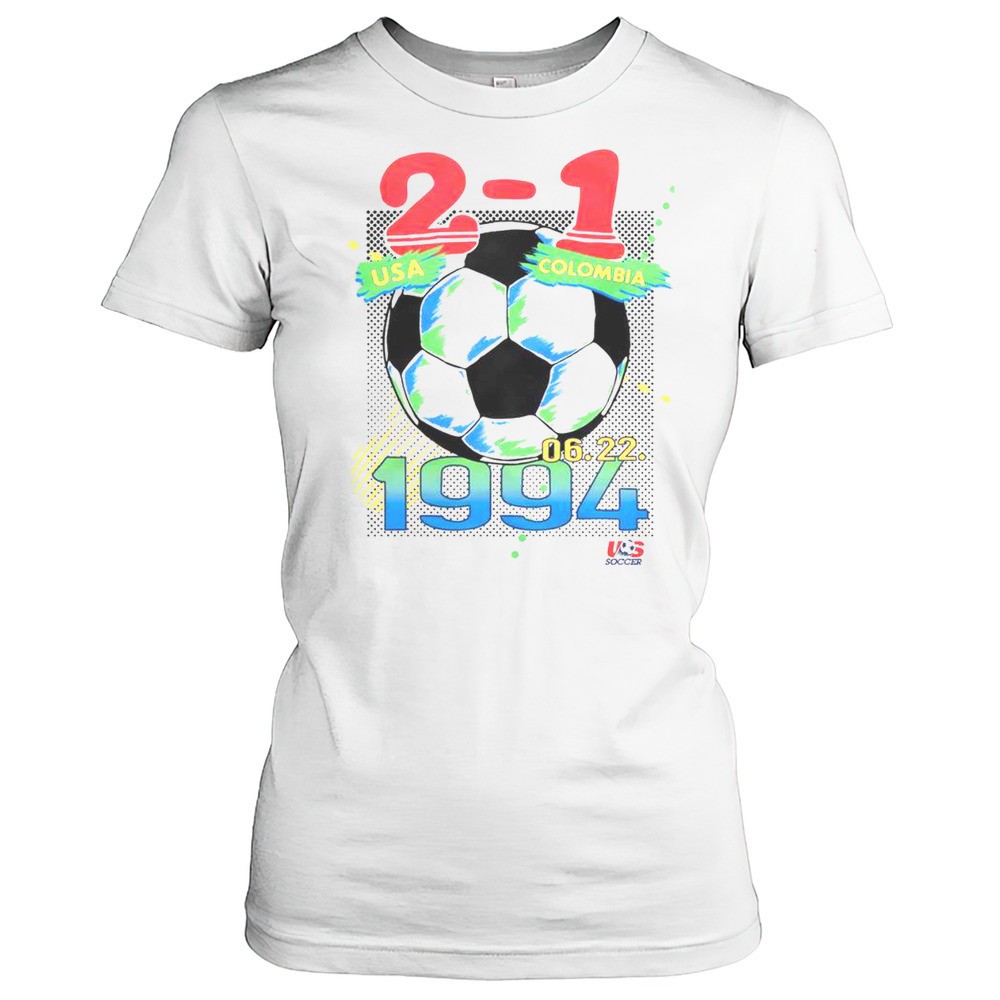 official-2-1-usa-vs-colombia-6221994-t-shirt-384su9cq Official 2-1 USA Vs Colombia 6.22.1994 T-Shirt