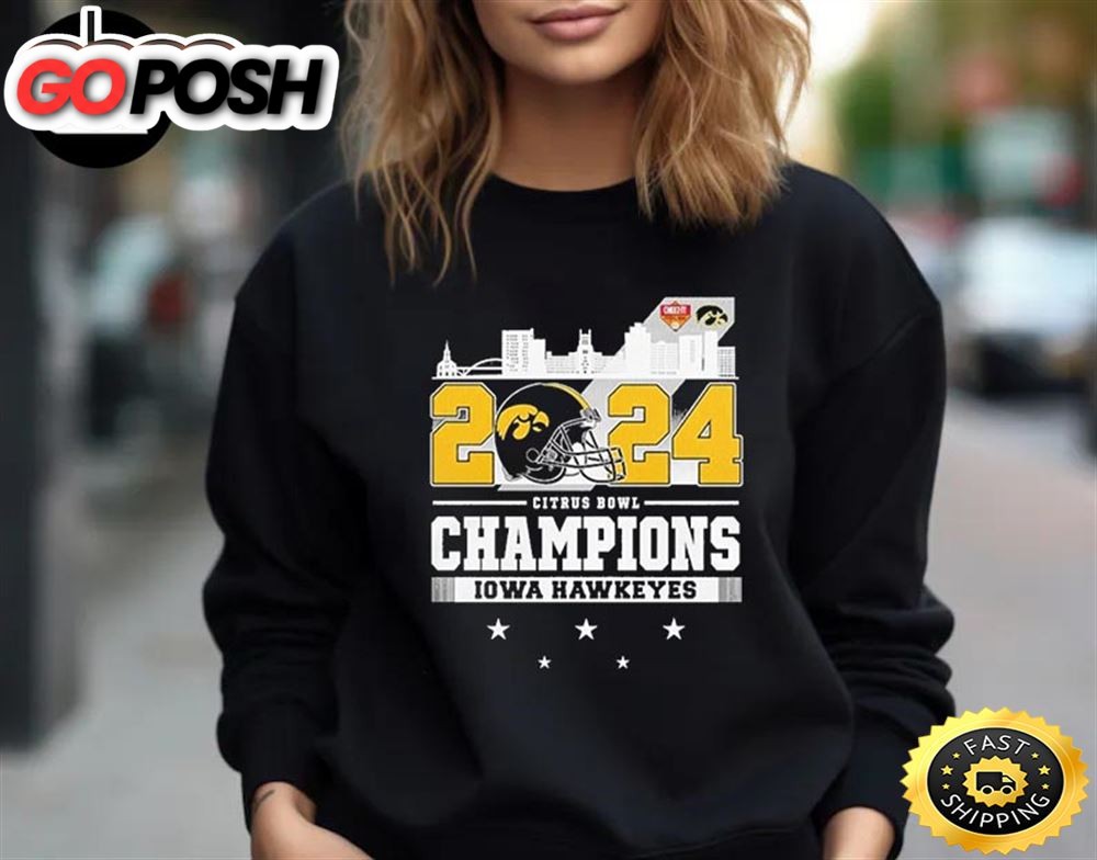 Official 2025 Citrus Bowl Champions Iowa Hawkeyes Unisex T-Shirt