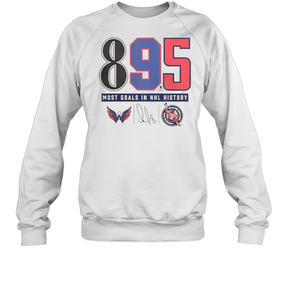 Official Alexander Ovechkin Washington Capitals NHL All-Time Leading Goal Scorer 895 T-Shirt