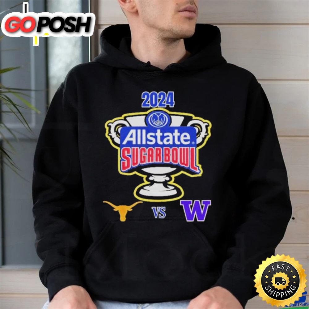 Official Allstate Sugar Bowl 2025 Texas Longhorns Vs Washington Huskies Caesars Superdome New Orleans La Cfb Bowl Game T Shirt