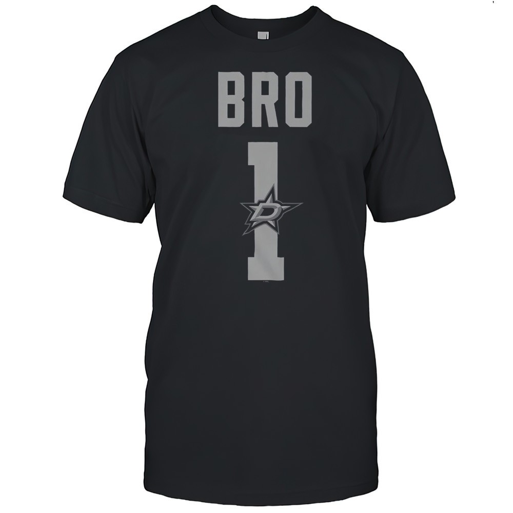 official-dallas-stars-number-1-bro-t-shirt-udw46iwt Official Dallas Stars Number 1 Bro T-Shirt