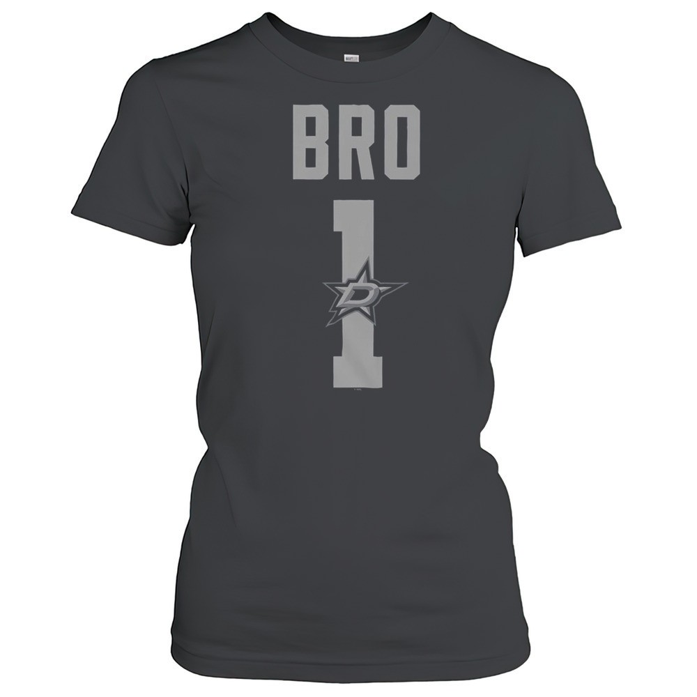 official-dallas-stars-number-1-bro-t-shirt-udw46iwt Official Dallas Stars Number 1 Bro T-Shirt