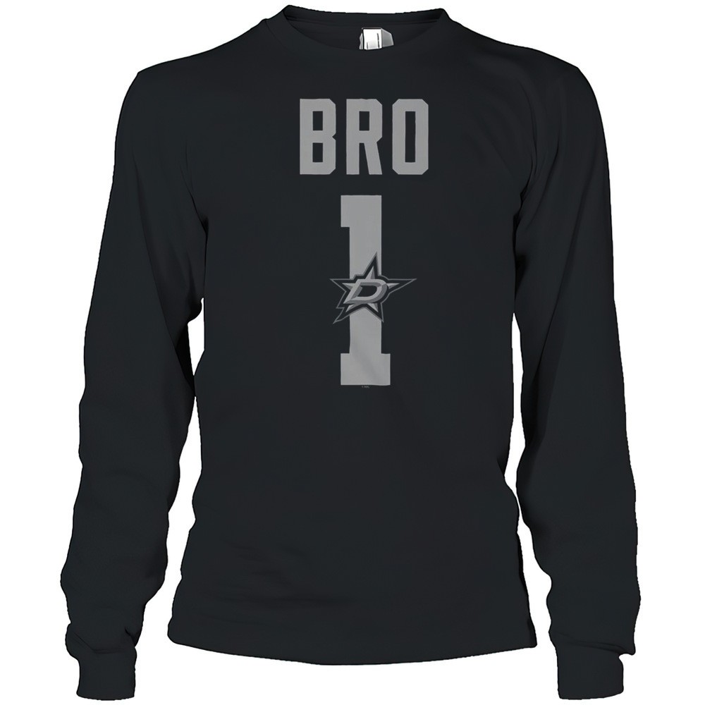 official-dallas-stars-number-1-bro-t-shirt-udw46iwt Official Dallas Stars Number 1 Bro T-Shirt