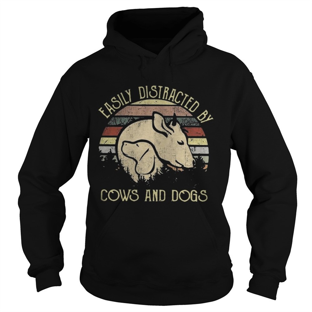 Official Easily distracted by cows and dogs shirt