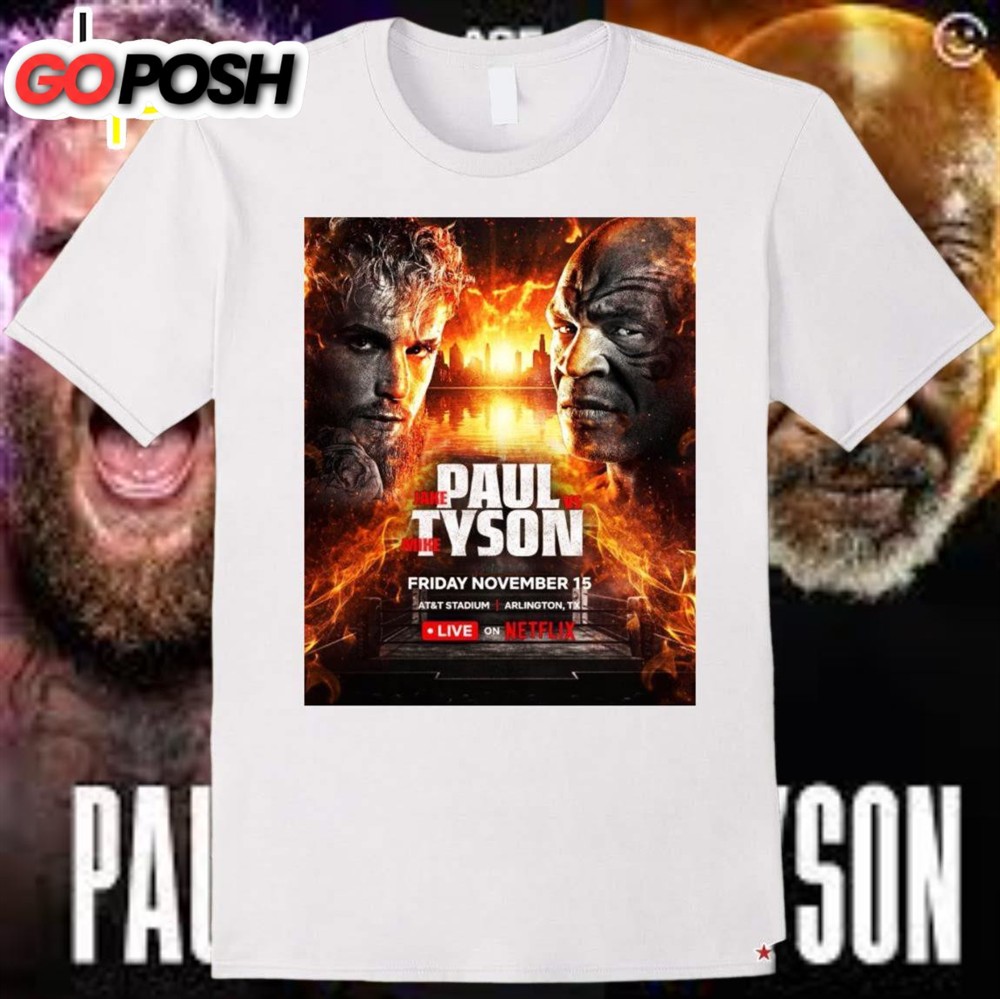 Official Jake Paul Vs Mike Tyson Friday November 15 At&T Stadium T-Shirt