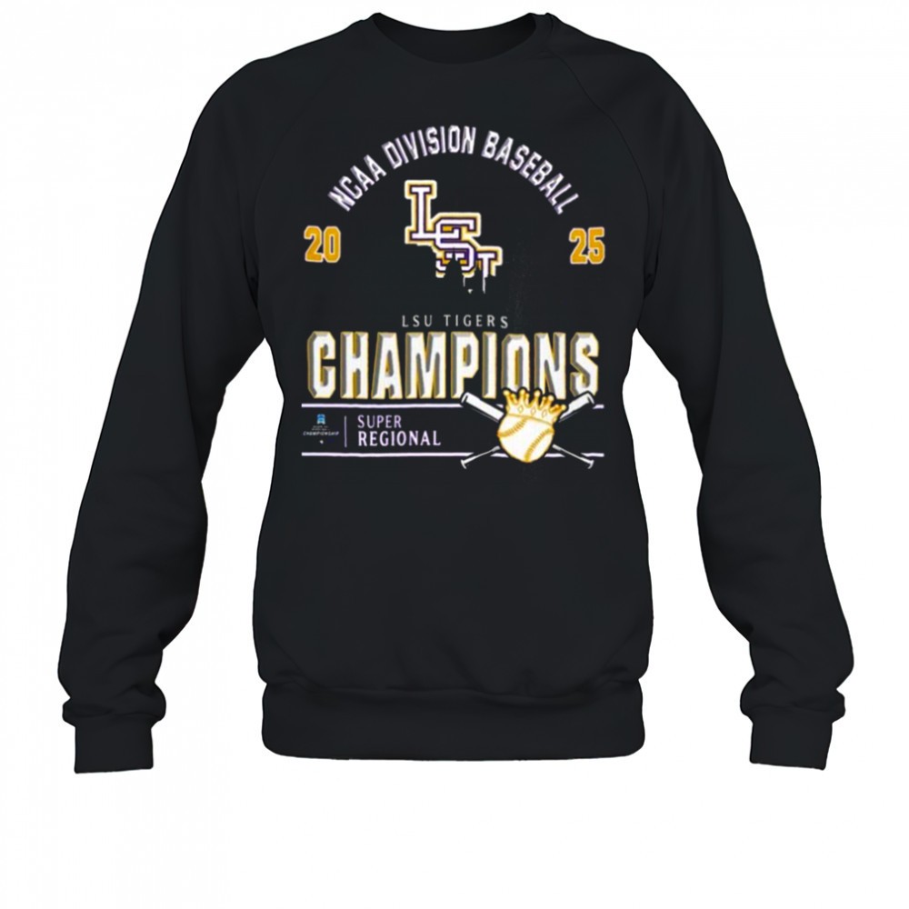 official-lsu-tigers-2025-ncaa-division-baseball-super-regionals-champions-skylin-az416iji Official Lsu Tigers 2025 NCAA Division Baseball Super Regionals Champions Skyline Shirt