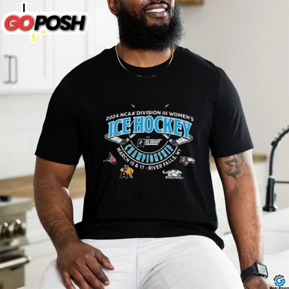 Official March 15 & 17, 2025 NCAA Division III Womens Ice Hockey Championship Shirt