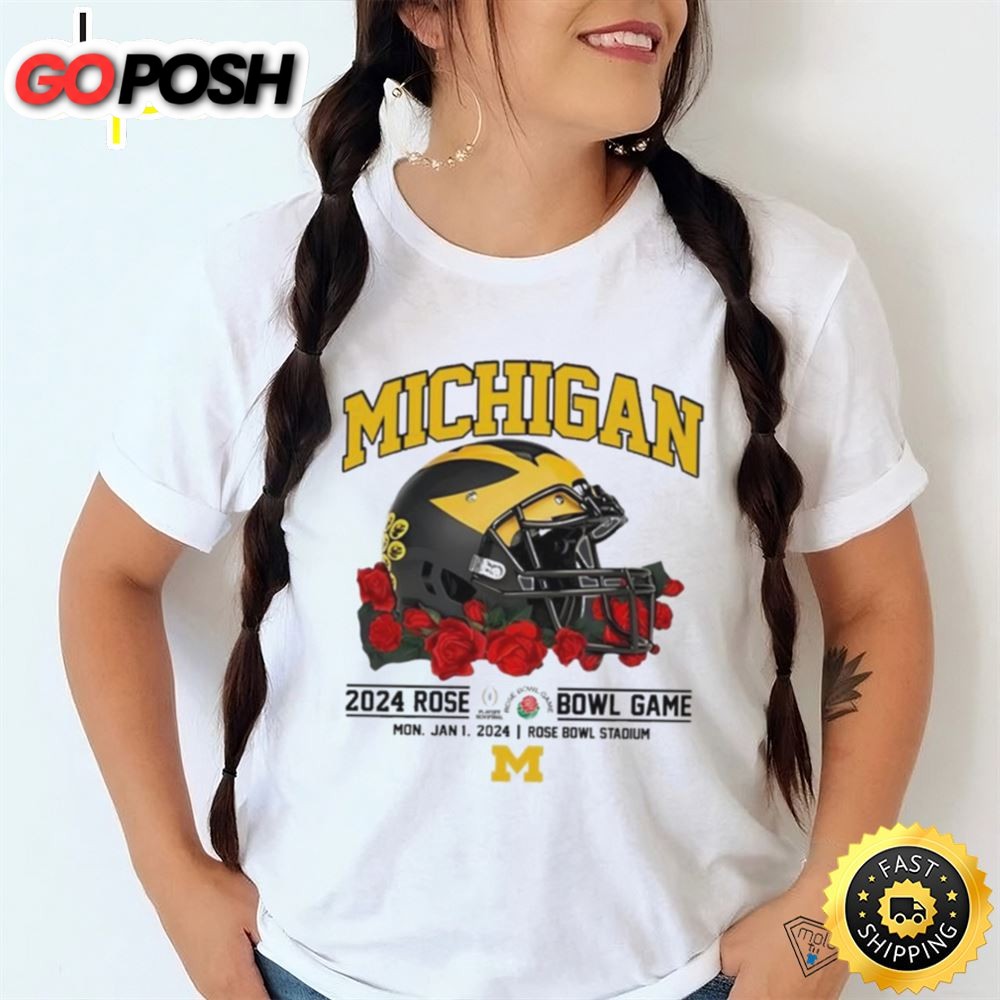 Official Michigan 2025 Rose Bwl Game Shirt
