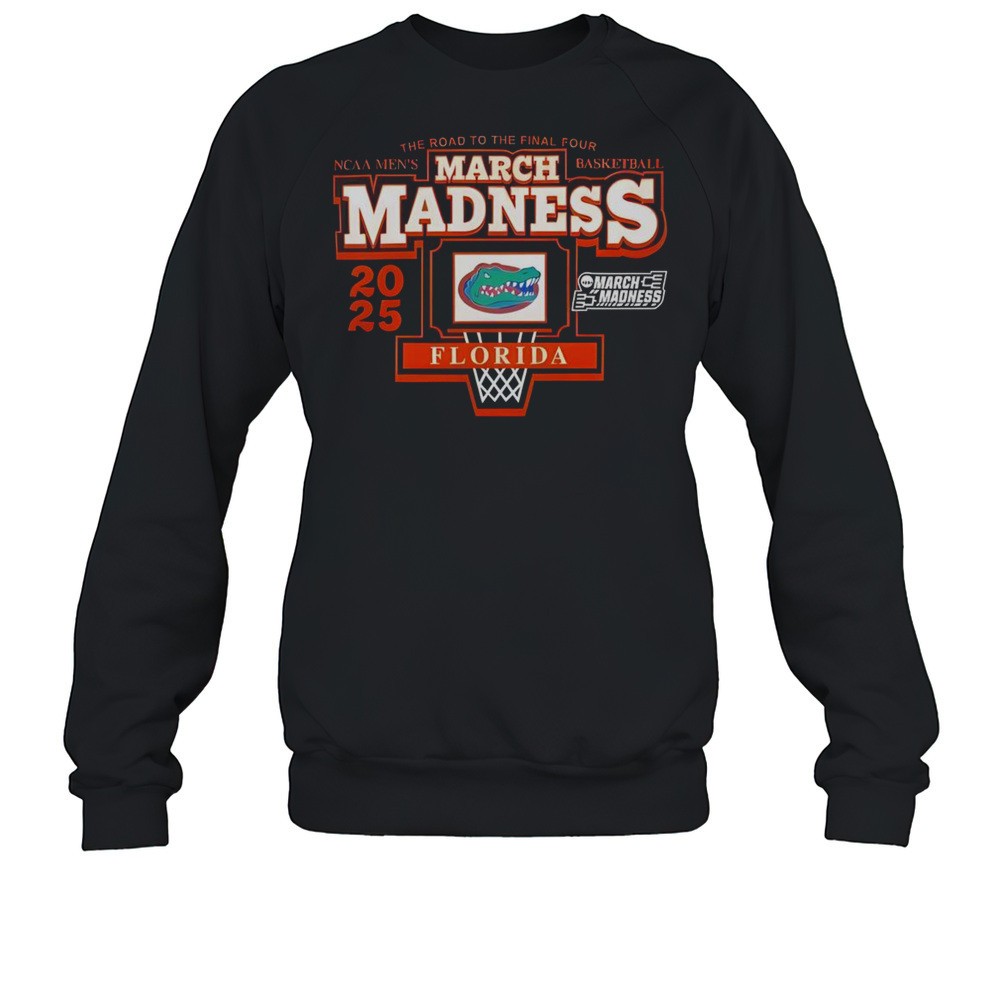 Official NCAA 2025 Mens March Madness Basketball The Road To The Final Four Florida Gators T-Shirt