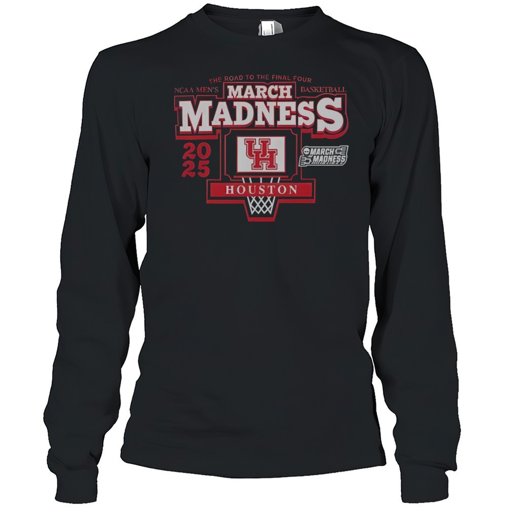 official-ncaa-2025-mens-march-madness-basketball-the-road-to-the-final-four-hous-qoqs0rzn Official NCAA 2025 Mens March Madness Basketball The Road To The Final Four Houston Cougars T-Shirt