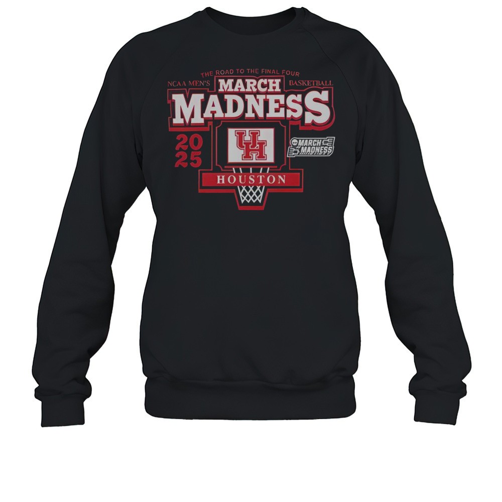 Official NCAA 2025 Mens March Madness Basketball The Road To The Final Four Houston Cougars T-Shirt