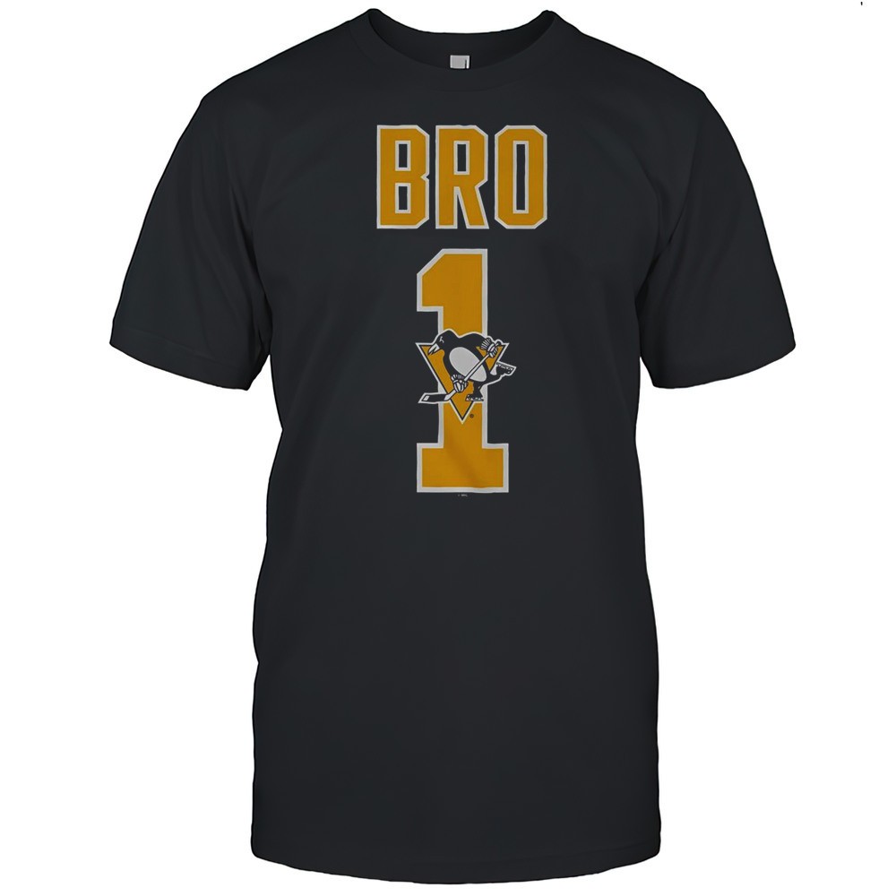 official-pittsburgh-penguins-number-1-bro-t-shirt-lfq8k96r Official Pittsburgh Penguins Number 1 Bro T-Shirt
