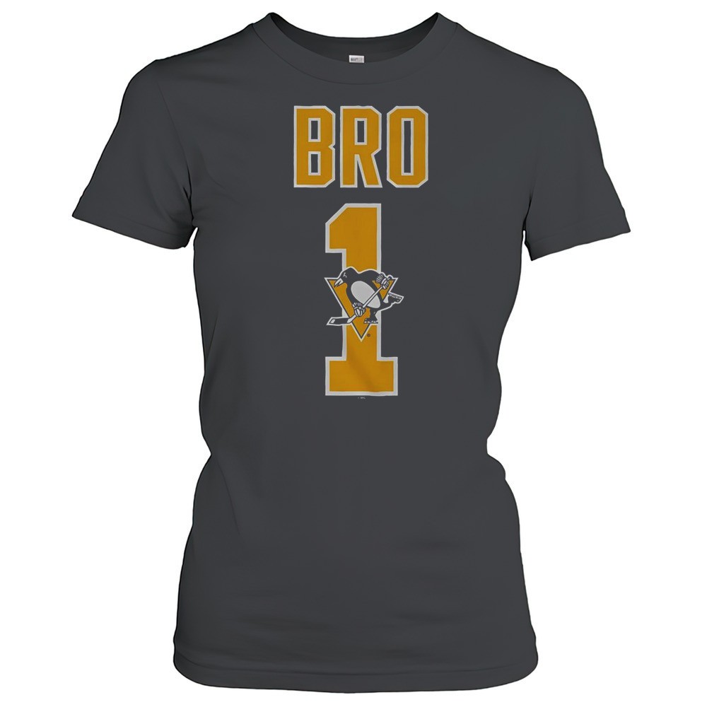 official-pittsburgh-penguins-number-1-bro-t-shirt-lfq8k96r Official Pittsburgh Penguins Number 1 Bro T-Shirt