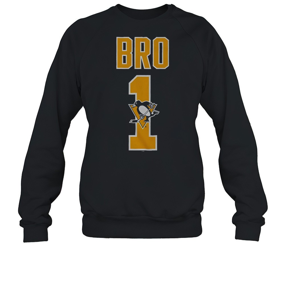 Official Pittsburgh Penguins Number 1 Bro T-Shirt