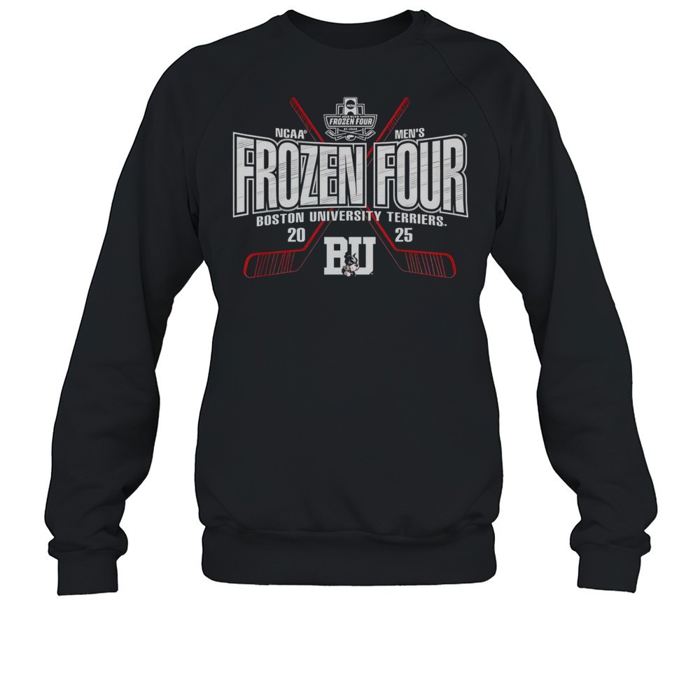 Official Red Boston Terriers 2025 NCAA Frozen Four Mens Ice Hockey Tournament T-Shirt