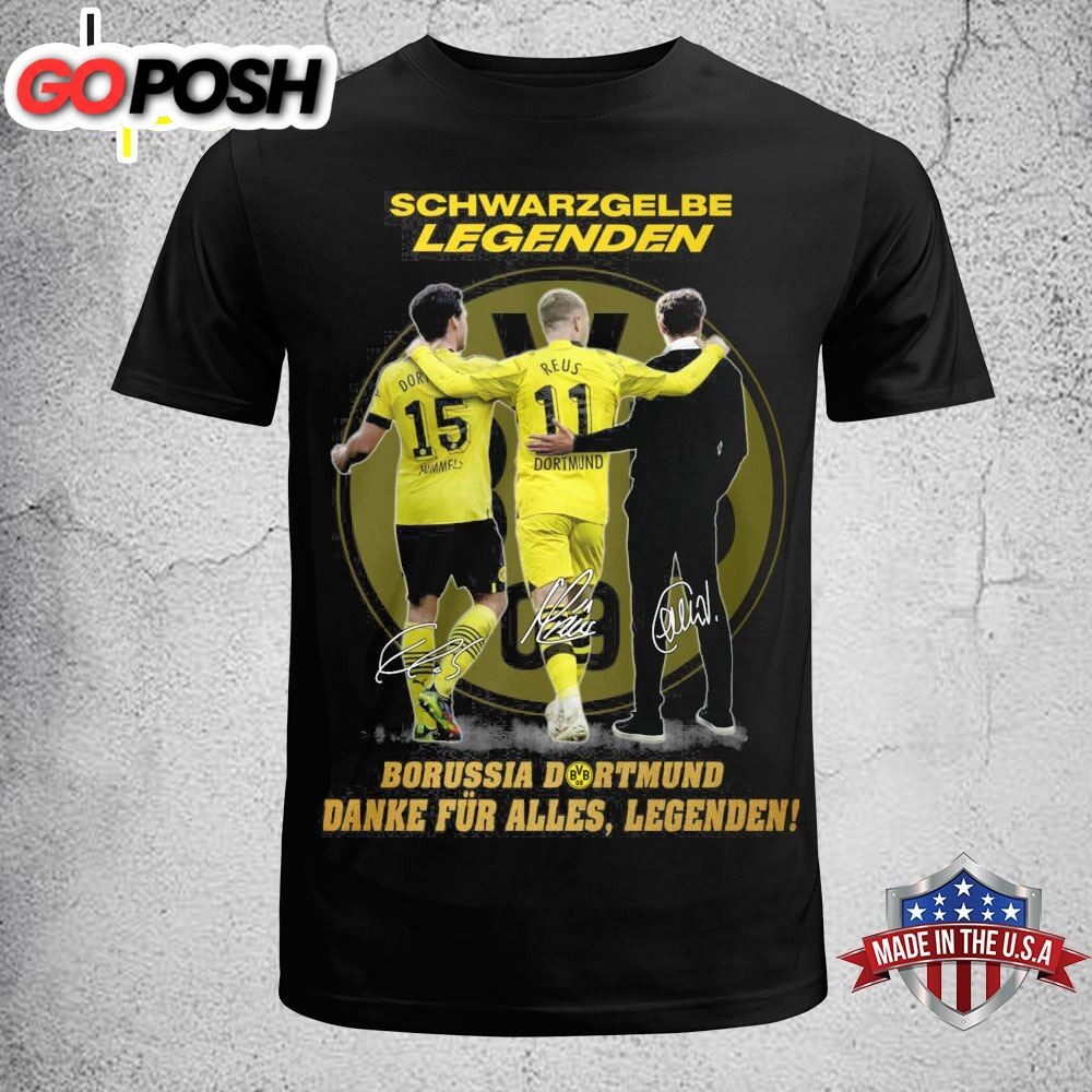 Official Schwarzgelbe Legenden Borussia Dortmund Danke Fur Alles, Legenden T-Shirt