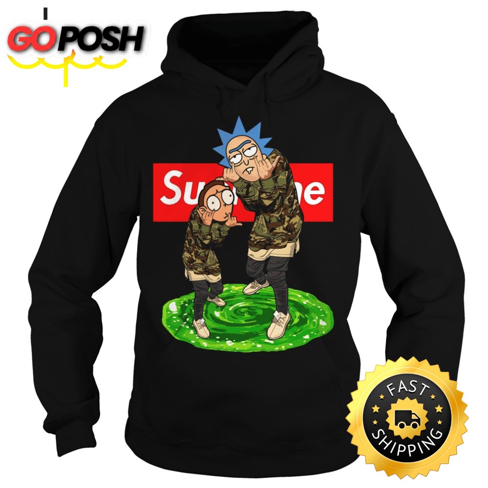 Official Supreme Rick And Morty Hoodie