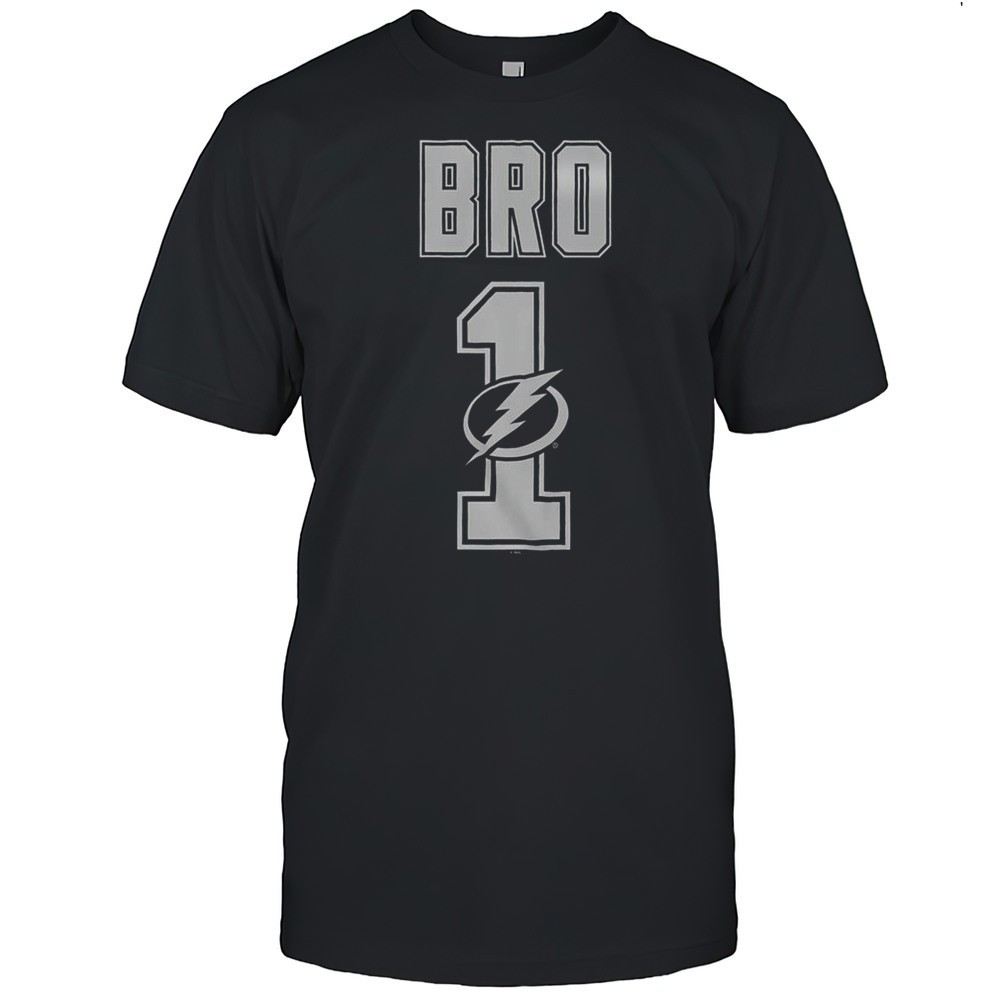 official-tampa-bay-lightning-number-1-bro-t-shirt-7zdu1ywh Official Tampa Bay Lightning Number 1 Bro T-Shirt