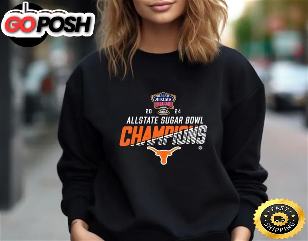 Official Texas Longhorns 2025 Allstate Sugar Bowl Champions Cfb Playoff Unisex T-Shirt