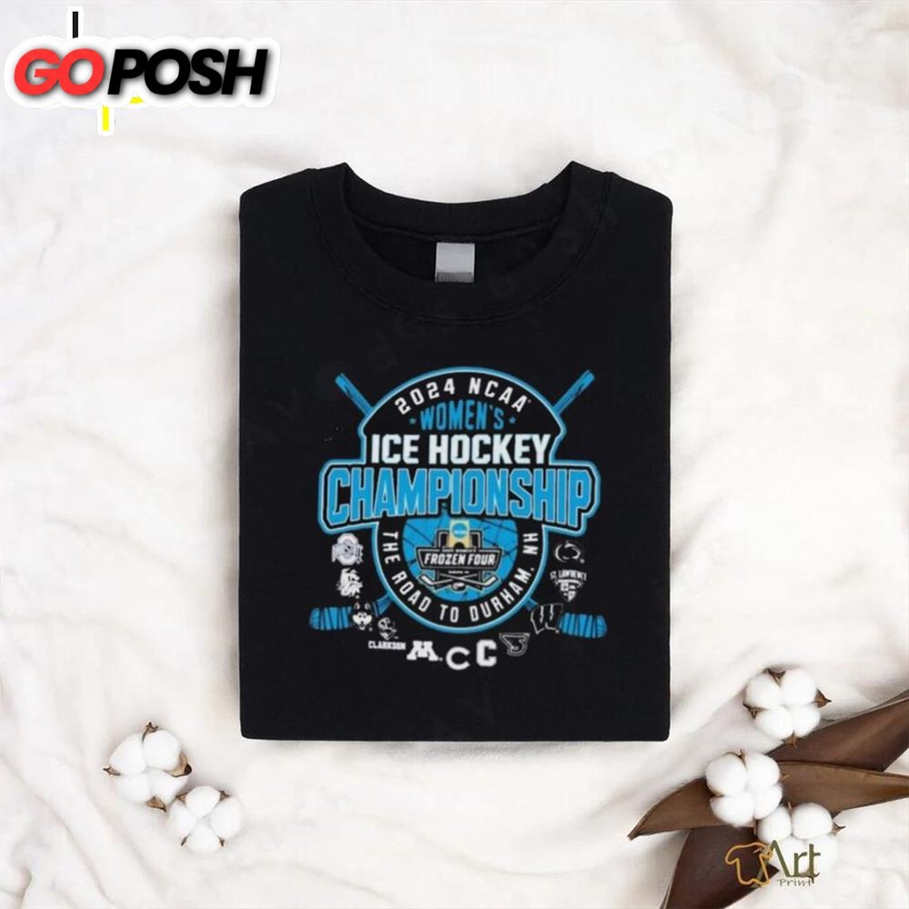 Official The Road To Durham, NH 2025 NCAA Womens Ice Hockey Championship Shirt