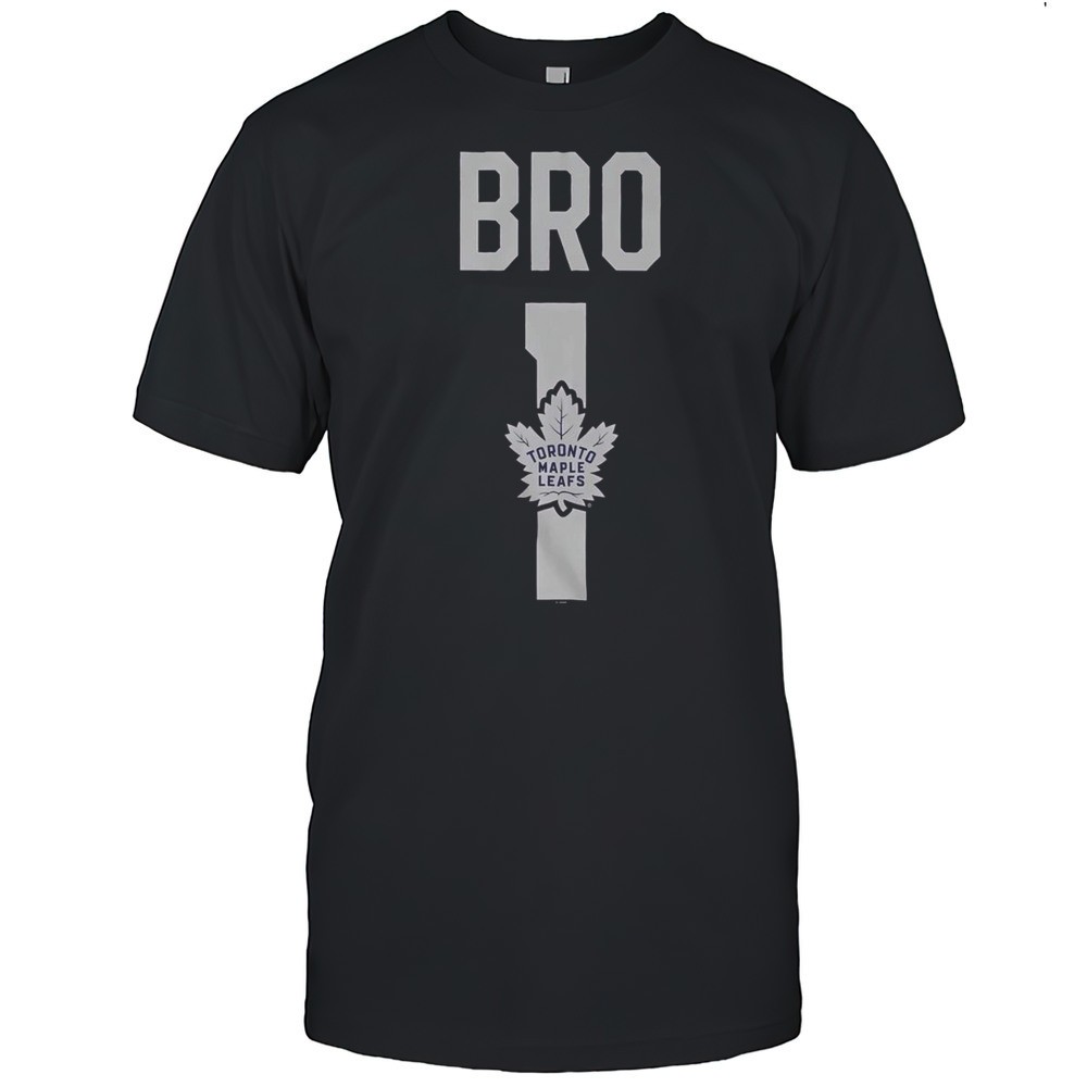 official-toronto-maple-leafs-number-1-bro-t-shirt-batpdmzm Official Toronto Maple Leafs Number 1 Bro T-Shirt