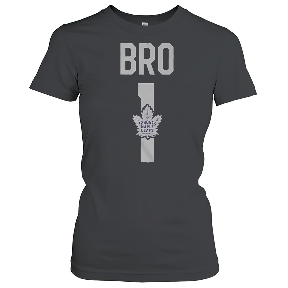 official-toronto-maple-leafs-number-1-bro-t-shirt-batpdmzm Official Toronto Maple Leafs Number 1 Bro T-Shirt