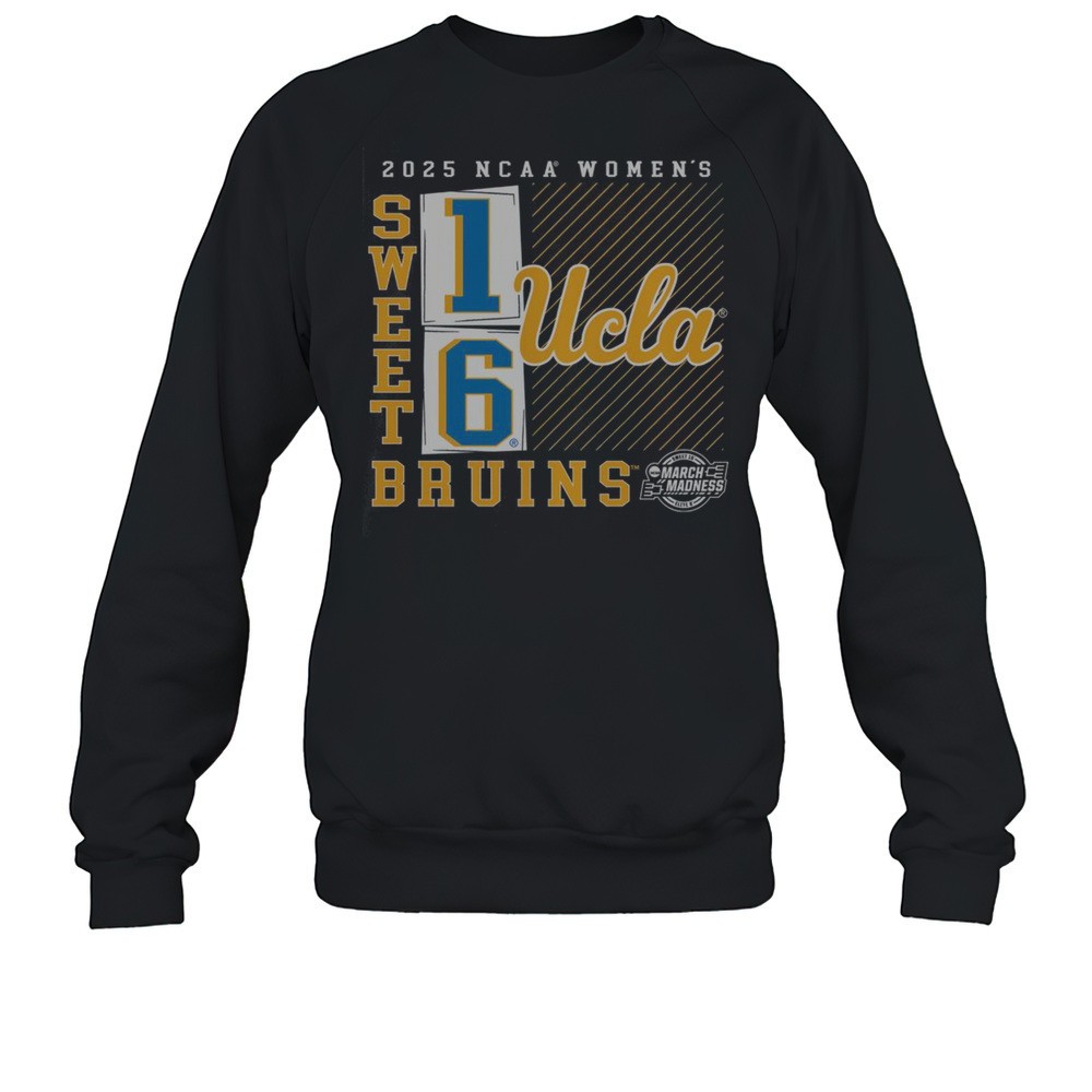 Official UCLA Bruins 2025 NCAA Womens Basketball Tournament March Madness Sweet 16 No Look Pass T-Shirt