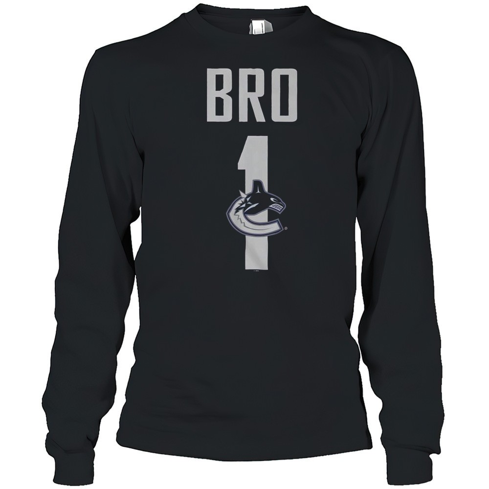 official-vancouver-canucks-number-1-bro-t-shirt-tqwvadyv Official Vancouver Canucks Number 1 Bro T-Shirt