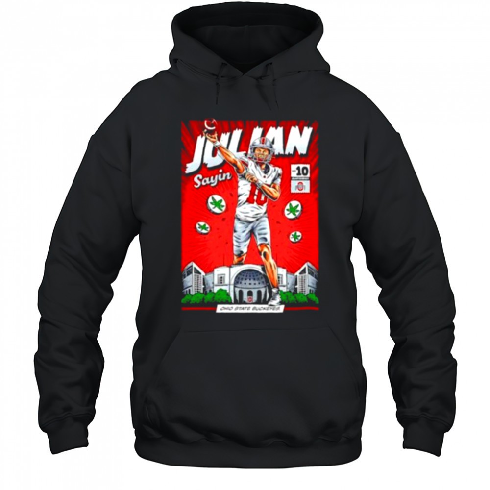 Ohio State Buckeyes #10 Julian Sayin NIL comic shirt