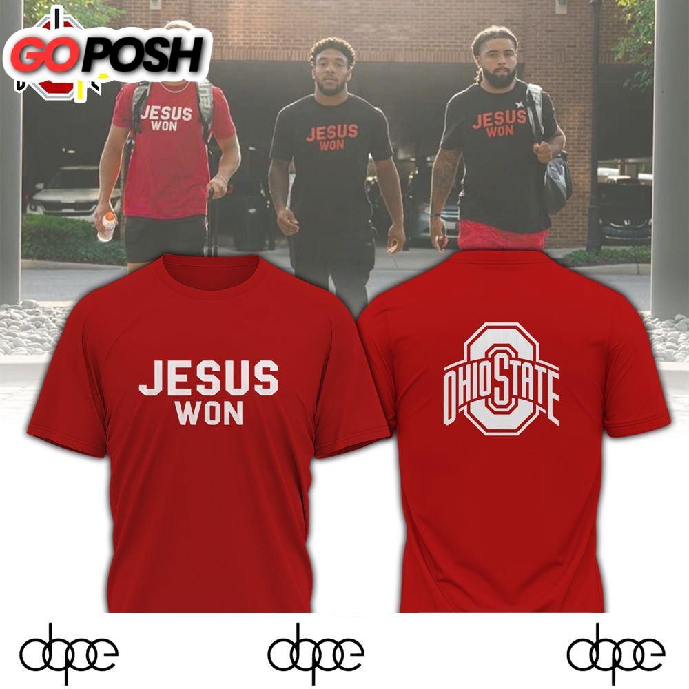 Ohio State Buckeyes Jesus Won New Shirt
