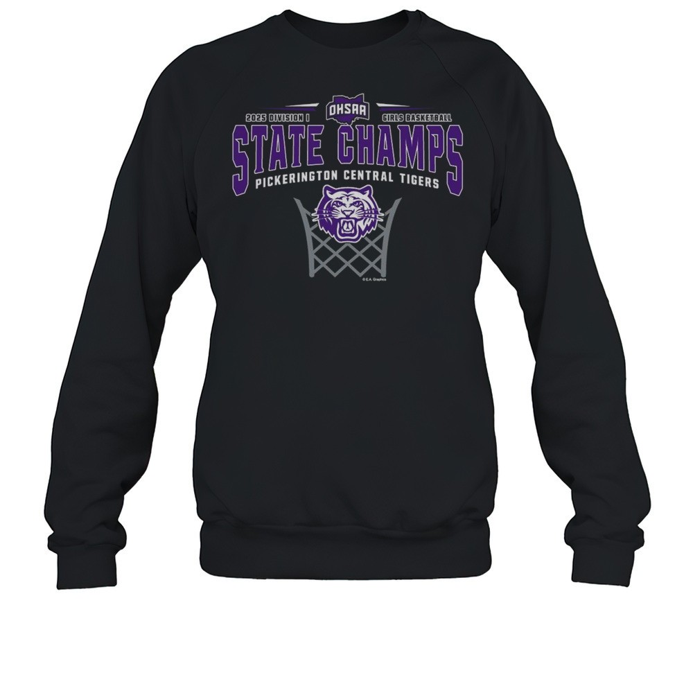 OHSAA 2025 Division I Girls Basketball State Champs Pickerington Central Tigers Shirt