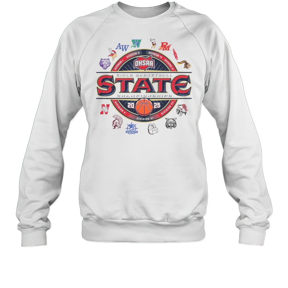 OHSAA 2025 Division I To VII Girls Basketball State Championship Logo Shirt