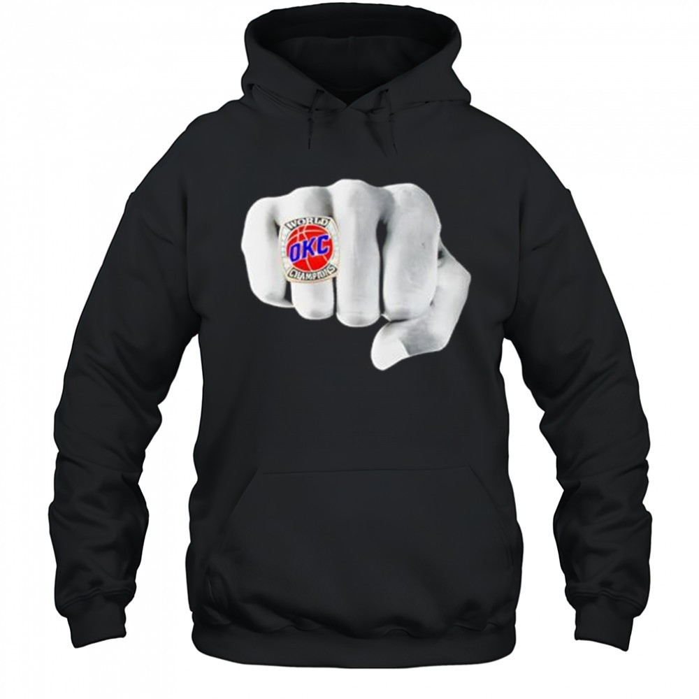 OKC Championship Ring Hand Comfort Colors shirt