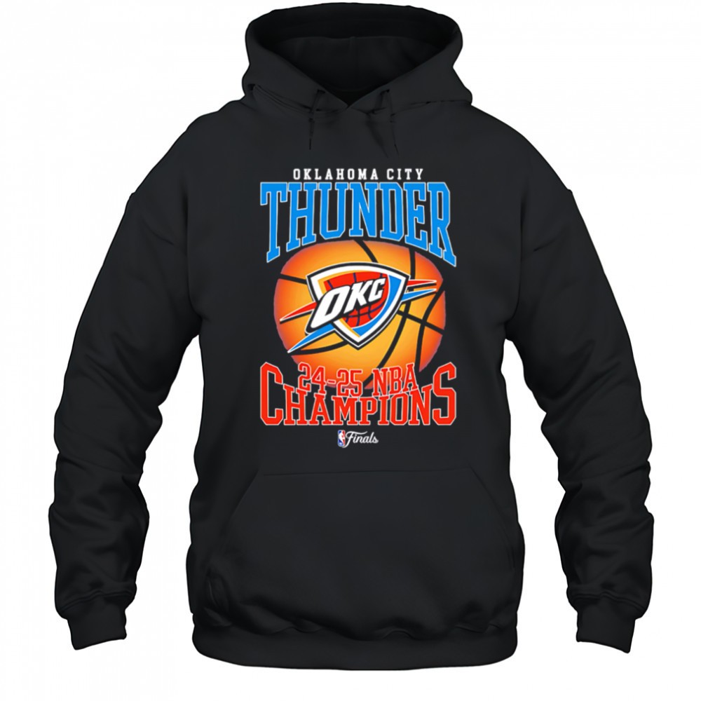 Okc Thunder 2025 Nba Champions Basketball sunset shirt