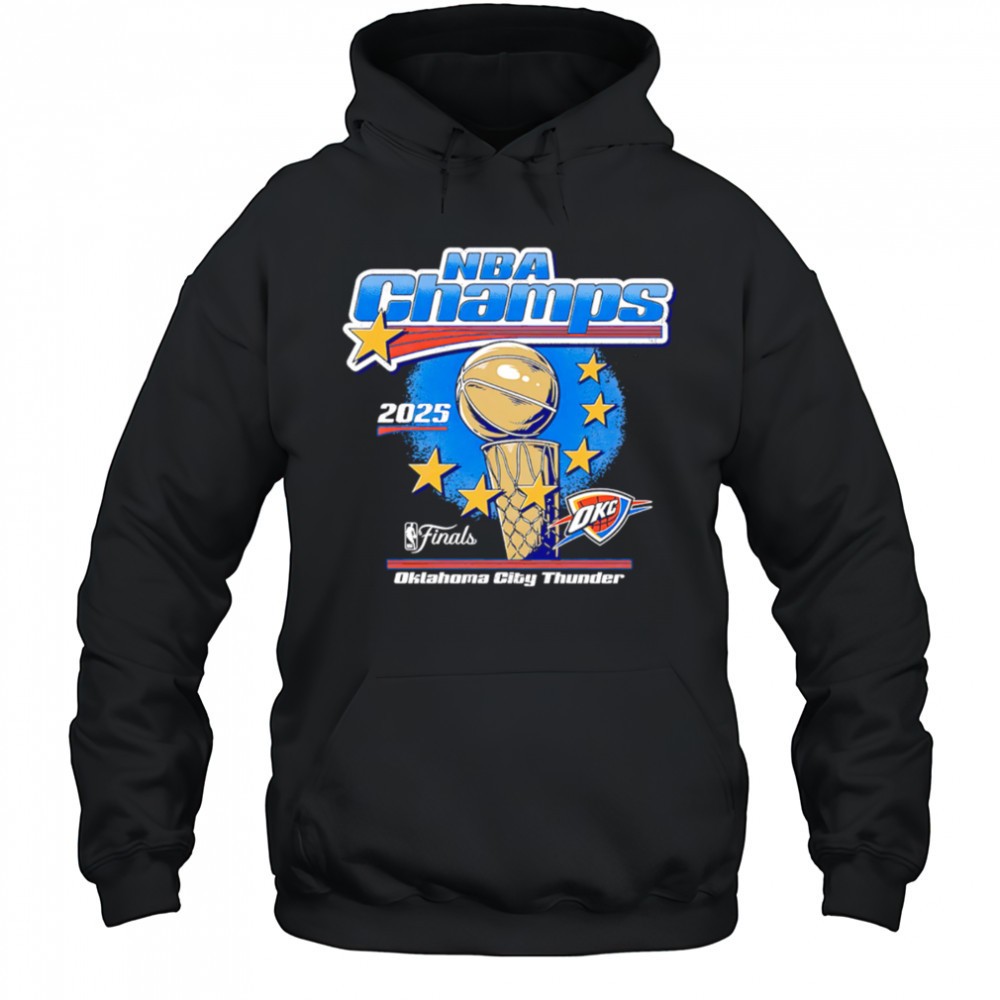 Okc Thunder 2025 Nba Champions Stars shirt