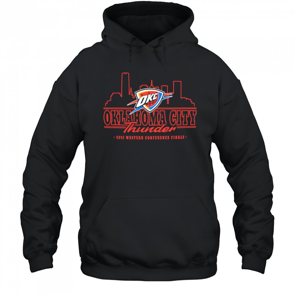 Okc Thunder 2025 Western Conference Finals Skyline shirt