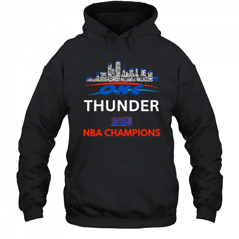 OKC Thunder NBA Champions 2025 t-shirt