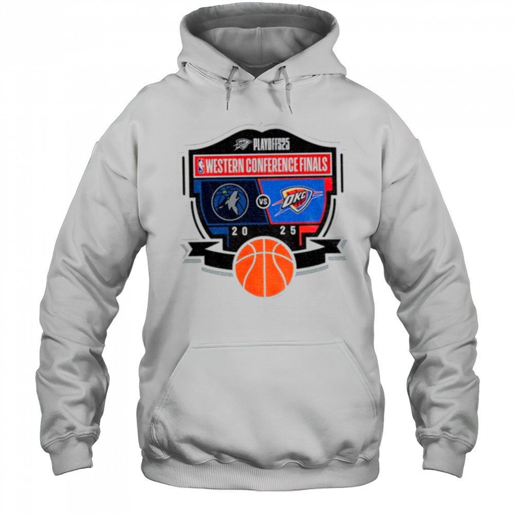 Oklahoma City Thunder 2025 Western Conference Finals Matchup NBA shirt