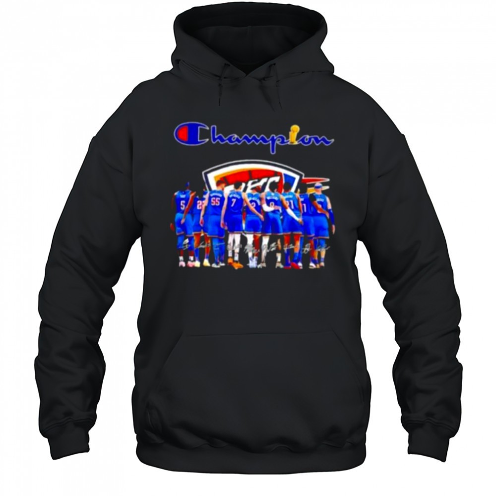 Oklahoma City Thunder All Team Champion signatures shirt