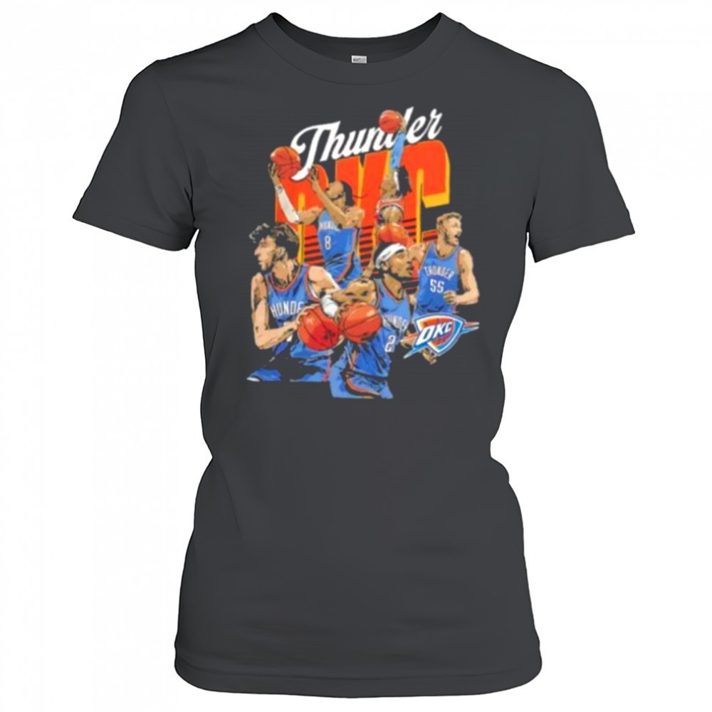 oklahoma-city-thunder-basketball-starting-5-players-team-stars-caricature-shirt-t0d9ha4g Oklahoma City Thunder basketball starting 5 players team stars caricature shirt