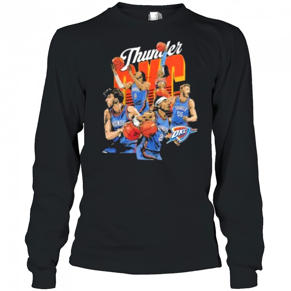 oklahoma-city-thunder-basketball-starting-5-players-team-stars-caricature-shirt-t0d9ha4g Oklahoma City Thunder basketball starting 5 players team stars caricature shirt