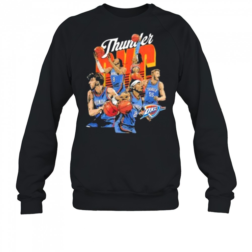 oklahoma-city-thunder-basketball-starting-5-players-team-stars-caricature-shirt-t0d9ha4g Oklahoma City Thunder basketball starting 5 players team stars caricature shirt