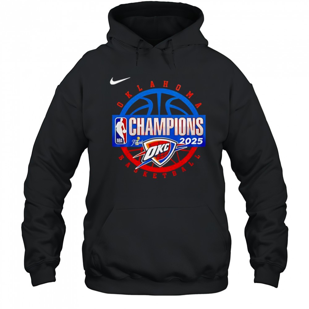 Oklahoma City Thunder Mens Basketball 2025 NBA Finals Champions T-Shirt