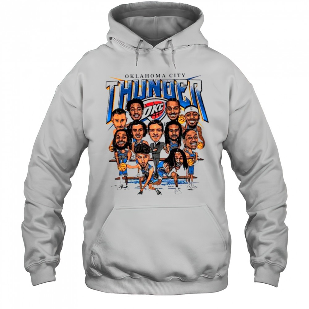 Oklahoma City Thunder OKC team caricature shirt