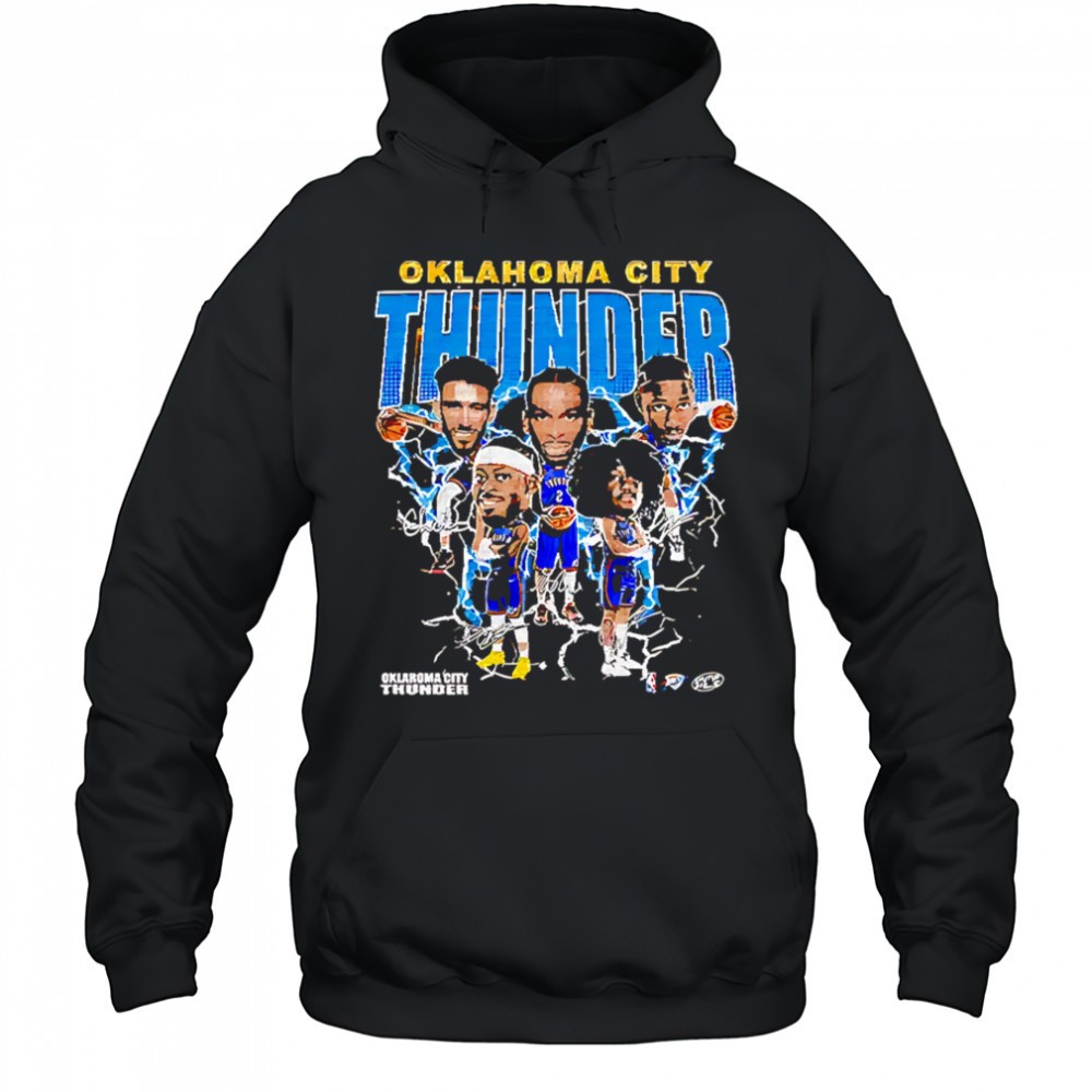 Oklahoma City Thunder team players bighead retro shirt